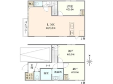【東京都/足立区西新井本町】足立区西新井本町一丁目　戸建 間取り図
