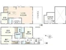 【東京都/大田区南千束】大田区南千束1丁目新築戸建　B号棟 間取り図