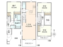 【東京都/中野区本町】中野区本町5丁目　新築戸建 間取り図