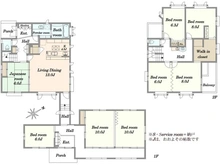 【埼玉県/さいたま市緑区大字三室】さいたま市緑区大字三室 戸建 間取り図