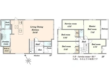 【埼玉県/三郷市高州】三郷市高州新築　2号棟 間取り図