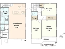 【埼玉県/川口市上青木】川口市上青木6丁目 新築戸建 C号棟 間取り図