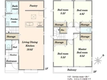 【埼玉県/川口市上青木】川口市上青木6丁目 新築戸建 D号棟 間取り図