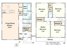 【埼玉県/川口市上青木】川口市上青木6丁目 新築戸建 F号棟 間取り図