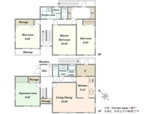 【埼玉県/川口市東川口】川口市東川口6丁目 戸建 間取り図