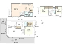 【東京都/目黒区駒場】目黒区駒場1丁目新築戸建　A号棟 間取り図