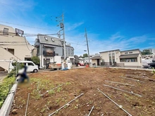 【東京都/目黒区駒場】目黒区駒場1丁目新築戸建　B号棟 建築中の外観：全2棟　奥側