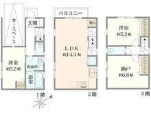 【神奈川県/川崎市幸区古市場】川崎市幸区古市場2丁目　中古戸建 間取り図