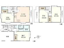 【東京都/世田谷区梅丘】世田谷区梅丘2丁目中古戸建 間取り図