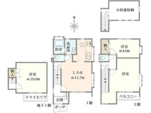 【神奈川県/横浜市港北区篠原町】横浜市港北区篠原町　中古戸建 間取り図