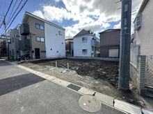 【千葉県/市川市大洲】市川市大洲四丁目新築戸建(3) 現地（建築前）：「全3区画」本物件、写真手前側に建築予定