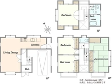 【東京都/新宿区西早稲田】西早稲田3丁目　中古戸建 間取り図