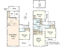 【東京都/新宿区西落合】プラウドシーズン西落合 間取り図