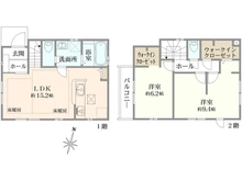 【東京都/練馬区関町南】練馬区関町南3丁目新築戸建 間取り図
