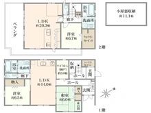 【東京都/世田谷区豪徳寺】世田谷区豪徳寺　2世帯住宅 間取り図
