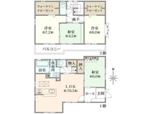 【東京都/中野区上高田】中野区上高田1丁目中古戸建 間取り図