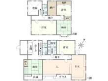 【大阪府/吹田市千里山西】吹田市千里山西5丁目　中古戸建 間取り図
