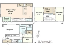 【東京都/大田区北糀谷】大田区北糀谷2丁目　中古戸建 間取り図