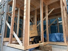 【東京都/大田区中央】大田区中央3丁目新築戸建全2棟　A棟・B棟 建築中の外観：全２棟