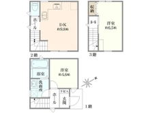 【東京都/大田区中央】大田区中央3丁目新築戸建B棟 間取り図