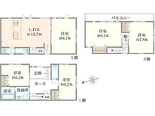 【東京都/江戸川区平井】江戸川区平井7丁目　戸建 間取り図