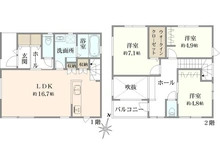 【千葉県/船橋市薬円台】船橋市薬円台3丁目　中古戸建 間取り図