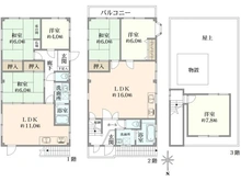 【東京都/墨田区本所】墨田区本所2丁目　中古戸建 間取り図