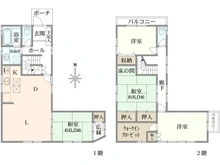 【東京都/墨田区東向島】墨田区東向島五丁目　中古戸建 間取り図