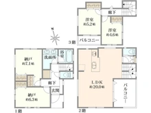 【東京都/葛飾区金町】葛飾区金町3丁目　中古戸建 間取り図