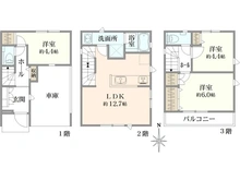 【埼玉県/さいたま市浦和区岸町】浦和区岸町六丁目　中古戸建 間取り図