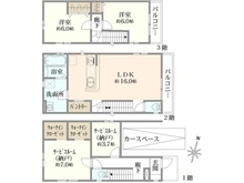 【東京都/西東京市富士町】西東京市富士町6丁目新築戸建　3号棟 間取り図