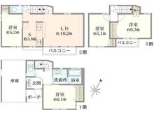 【東京都/墨田区立花】墨田区立花四丁目　中古戸建 間取り図