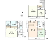 【東京都/葛飾区柴又】葛飾区柴又7丁目　中古戸建 間取り図