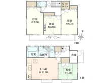 【東京都/昭島市郷地町】昭島市郷地町一丁目　戸建 間取り図