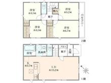 【東京都/府中市本宿町】府中市本宿町一丁目　新築戸建　4号棟 間取り図