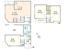 【東京都/立川市高松町】立川市高松町　戸建 間取り図