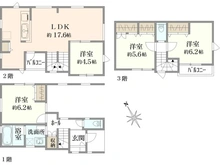 【東京都/府中市府中町】府中市府中町一丁目　戸建 間取り図