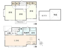 【東京都/府中市白糸台】府中市白糸台6丁目　中古戸建 間取り図