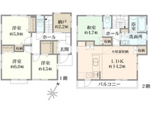 【東京都/府中市分梅町】府中市分梅町五丁目 中古戸建 間取り図