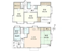 【東京都/杉並区本天沼】杉並区本天沼二丁目　中古戸建 間取り図