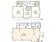 【東京都/西東京市泉町】西東京市泉町4丁目　中古戸建 間取り図