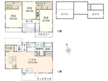 【神奈川県/横浜市保土ケ谷区法泉】保土ケ谷区法泉2丁目　戸建 間取り図