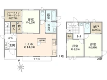 【神奈川県/横浜市戸塚区汲沢】戸塚区汲沢7丁目　戸建 間取り図