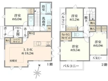 【神奈川県/横浜市栄区飯島町】栄区飯島町　新築戸建 間取り図