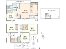 【神奈川県/横浜市港南区東永谷】港南区東永谷3丁目　新築戸建 間取り図