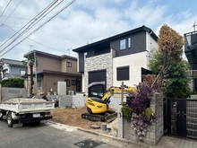 【神奈川県/横浜市戸塚区上矢部町】戸塚区上矢部町　新築戸建 建築中の外観