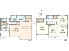 【神奈川県/横浜市金沢区六浦東】金沢区六浦東3丁目　新築戸建 間取り図