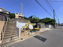【神奈川県/横浜市戸塚区戸塚町】戸塚区戸塚町　新築戸建　A棟／全3棟 現地（建築前）：全3区画/左側