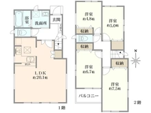 【神奈川県/横浜市保土ケ谷区権太坂】保土ケ谷区権太坂3丁目 戸建 間取り図