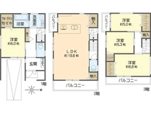 【大阪府/豊中市小曽根】豊中市小曽根四丁目　戸建 間取り図